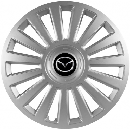 KRYTY KOLIES PRE MAZDA 15" LUXURY silver 4ks